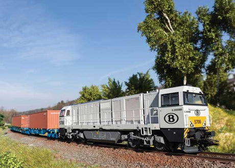 Vossloh Class G 2000 BB - 3-Rail - Sound and Digital -- Belgian State Railways SNCB #5706 (Era VI, gray, yellow)
