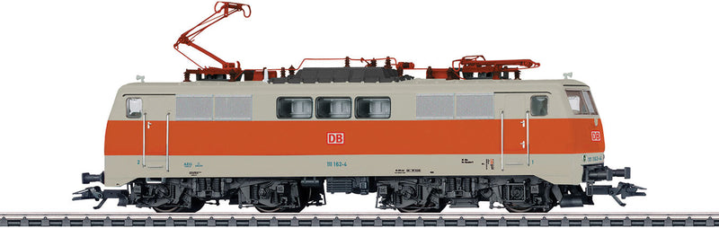 Class 111 Electric - 3-Rail - Sound and Digital -- German Federal Railroad DB 111 162-4 (Era V 1995, S Bahn, gray, orange)
