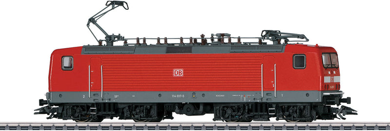 Class 114 Electric - 3-Rail - Sound and Digital -- German Railroad DB AG 114 037-5 (Era V 2002, red, gray)