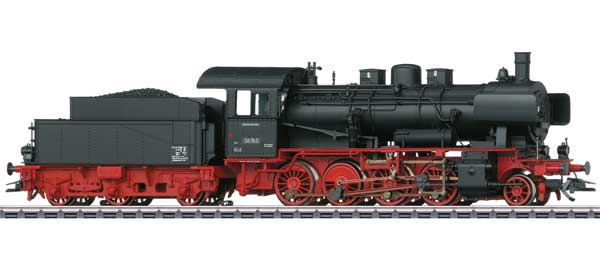 Class 56 2-8-0 - 3-Rail - Sound and Digital -- German State Railroad DR 56 765 (Era III 1966, black, red)