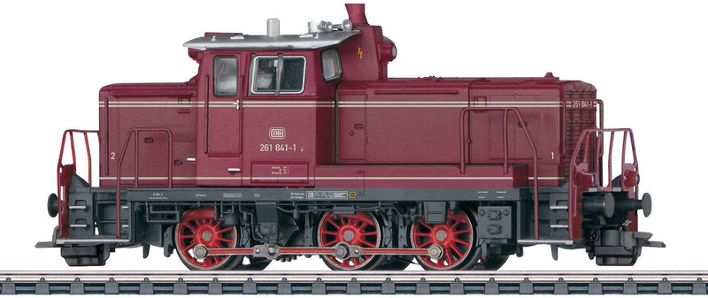 Class 261 Diesel - 3-Rail w/Sound & Digital -- German Federal Railroad DB #261 841-1 (Era IV 1977, red, gray)