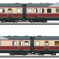 Class VT 11.5 TEE Diesel Rail Car Train-Only Set - 3-Rail w/Sound & Digital -- German Federal Railroad DB (Era III 1957, red, beige)
