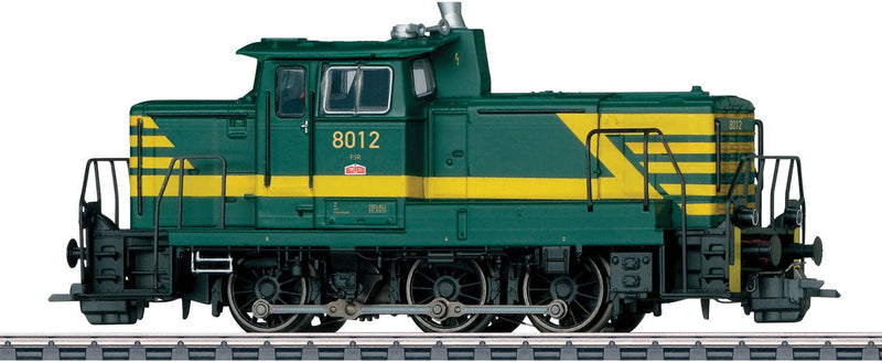 Class 80 Diesel - 3-Rail w/Sound & Digital -- Belgian State Railways SNCB/NMBS (Era IV, green, yellow)