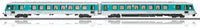 Class 628.2 Diesel Rail Car Train-Only Set - 3-Rail w/Sound & Digital -- German Federal Railroad DB (Era VI 1989, turquoise, gray)
