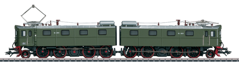 Class El 12 2-Unit Electric - 3-Rail w/Sound & Digital -- Norwegian State Railways NSB #2113, 2114 (Era IV 1970, olive green)