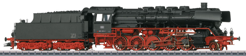 Class 50 2-10-0 w/Box-Style Tender & Witte Deflector - 3-Rail w/Sound & Digita -- German Federal Railroad DB #051 013-1 (Era IV, 1969-70, black, red)