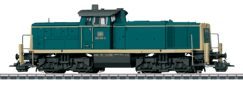Class 290 Diesel - 3-Rail w/Sound & Digital -- German Federal Railway Cargo (Era IV 1980s; Ocean Blue, beige, black)