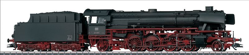 Class 41 2-8-2 - 3-Rail w/Digital - Exclusiv - Special Edition 1 of 4 -- German Federal Railroad DB (Era III, Weathered, black, red)