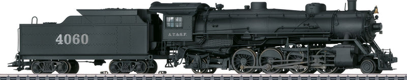 USRA 2-8-2 Light Mikado - 3-Rail w/Sound & Digital -- Santa Fe #4060 (Weathered, black)