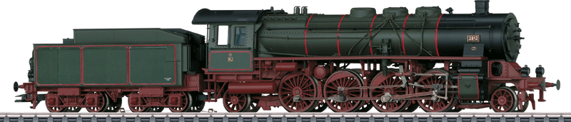 Prussian Class P10 2-8-2 w/31.5 Tender - 3-Rail w/Sound & Digital -- German State Railroad DRG (Era II; green, black, red)