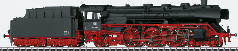 Class 03 4-6-2 w/Witte Smoke Deflectors - 3-Rail w/Sound & Digital -- German Federal Railway (Era IV, 1970; black, red)
