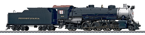 Steam USRA 2-8-2 Mikado w/Tender & mfx Digital Decoder -- Pennsylvania Railroad
