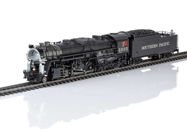 Class T1a 2-8-4 Berkshire - 3-Rail - Sound, Digital and Smoke -- Southern Pacific #3505 (black, graphite, silver)