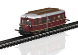 Class VT 88.9 Cvt-34 Diesel "Pig Snout" Rail Car - 3-Rail - Sound and Digi -- German Federal Railroad DB #VT 88 902 (Era III 1950, red, silver)-1