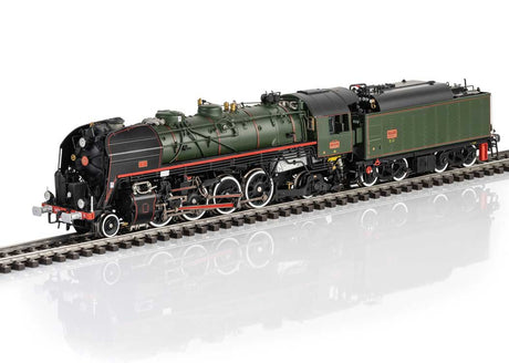 Class 141.R 2-8-2 - 3-Rail - Sound and Digital -- French State Railways SNCF #1244 (Verein Mikado era VI Scheme, green, red)-1