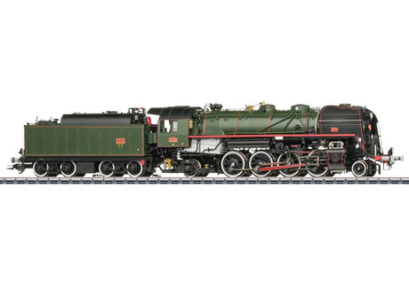 Class 141.R 2-8-2 - 3-Rail - Sound and Digital -- French State Railways SNCF #1244 (Verein Mikado era VI Scheme, green, red)-2