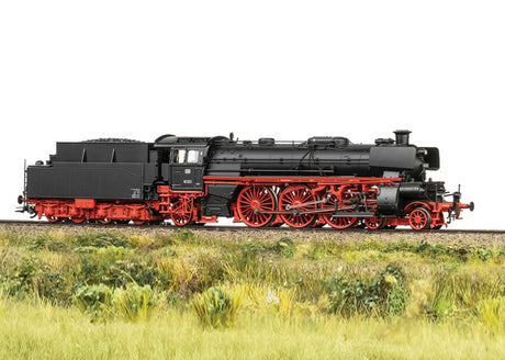 Class 18 4-6-2 - 3-Rail - Sound and Digital -- German Federal Railroad DB #18 323 (Era III 1966, black, red)-3