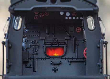 Class 18 4-6-2 - 3-Rail - Sound and Digital -- German Federal Railroad DB #18 323 (Era III 1966, black, red)-5