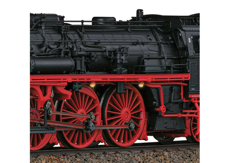 Class 18 4-6-2 - 3-Rail - Sound and Digital -- German Federal Railroad DB #18 323 (Era III 1966, black, red)-6