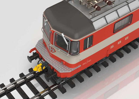 Class Re 4/4 II Electric - Early Production - 3-Rail - Sound and Digital -- Swiss Federal Railways SBB (Era IV 1975, orange, gray, silver)-4