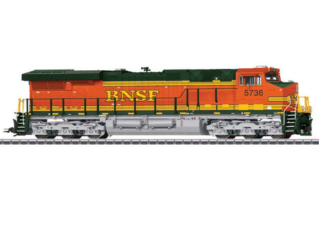 GE ES44AC - 3-Rail - Sound, Smoke and Digital -- BNSF Railway #5736 (orange, black, yellow)