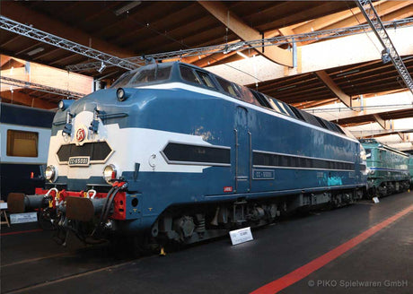 Class CC 65000 Diesel - 3-Rail - Sound and Digital -- French State Railways SNCF (Era III, blue, black, white)