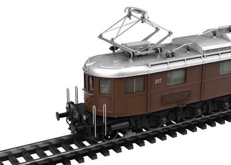 Class Ae 6/8 Electric - 3-Rail - Sound and Digital -- Bern-Lotschberg-Simplon Railroad BLS #207 (Era III 1940s/1950s, brown, silve-3