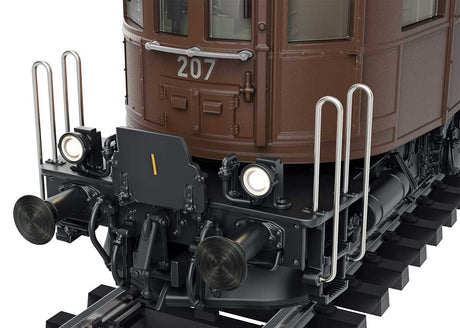 Class Ae 6/8 Electric - 3-Rail - Sound and Digital -- Bern-Lotschberg-Simplon Railroad BLS #207 (Era III 1940s/1950s, brown, silve-5