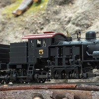 Class D 4-Truck Shay - 3-Rail - Sound, Smoke and Digital -- Western Maryland #5 (1940s, black, graphite, Tuscan)