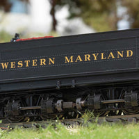 Class D 4-Truck Shay - 3-Rail - Sound, Smoke and Digital -- Western Maryland #5 (1940s, black, graphite, Tuscan)