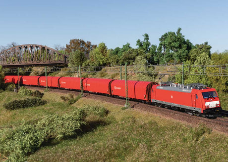 TRAXX 2 Class 186 Electric - 3-Rail - Sound and Digital -- German Railroad DB AG #186 339-8 (Era VI 2019, red, gray, white)-5