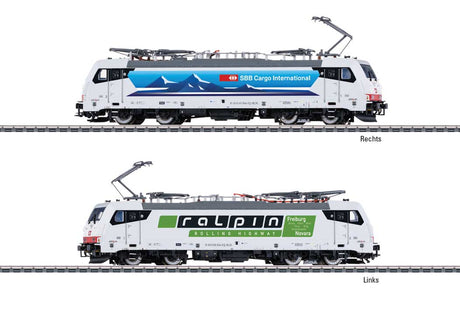 TRAXX 2 Class 186 Electric - 3-Rail - Sound and Digital -- Swiss Federal Railroad SBB #186 904-9 Ceneri (Era VI, Cargo and Ralpin Schem-2