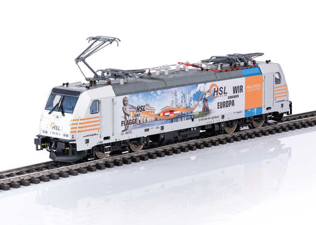 TRAXX 2 Class 186 Electric - 3-Rail - Sound and Digital -- Railpool HSL #186 181-4 (Era VI 2018, white, yellow, We Connect Europe graph-1