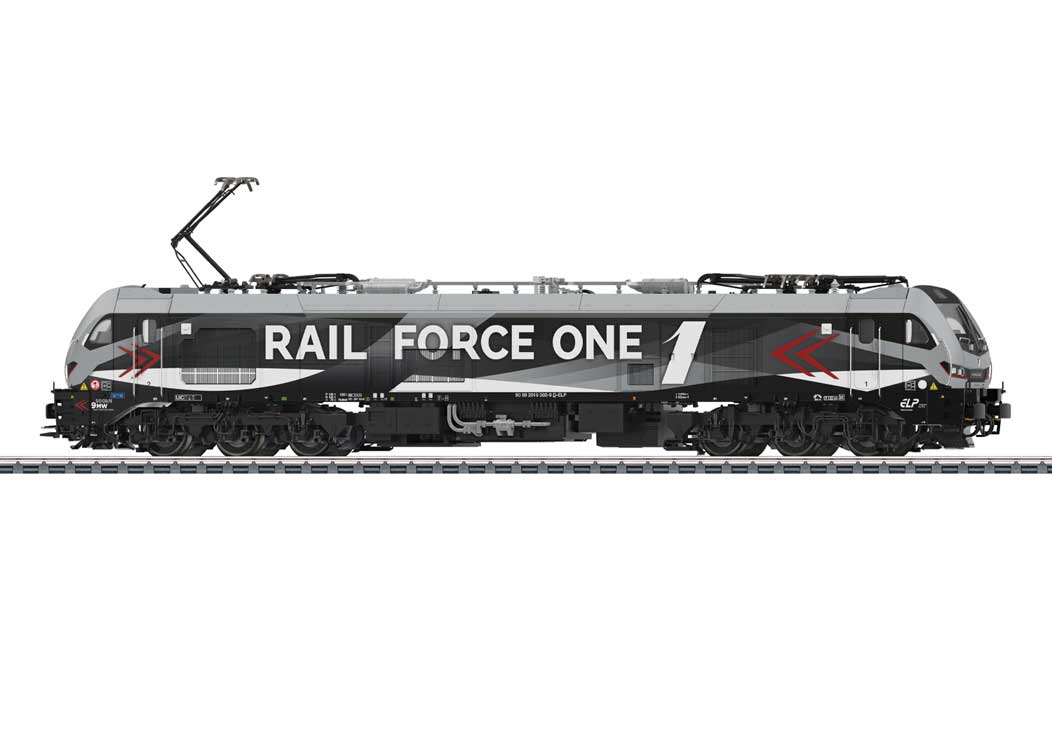 Stadler Eurodual Class 2019 Dual Power - 3-Rail - Sound and Digital -- European Locomotive Pool ELP #2019 302-9 (Rail Force Era VI, gray, white, bl