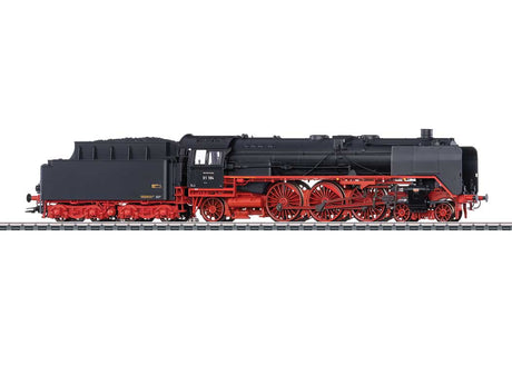 Class 01 4-6-2 w/2 2 T34 Coal Tender - 3-Rail - Sound and Digital -- German State Railroad DR #01 184 (Era II 1936, black, red)-2