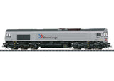 Class 66 EMD JT42CWR Diesel - 3-Rail - Sound and Digital -- RheinCargo (Era VI 2022, gray, black, blue, red)-1