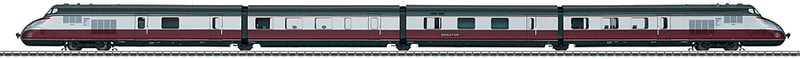 Class VT 10.5 Diesel Senator Train-Only Set - Digital & Sound Equipped -- German Federal Railway (2 Power & 2 Intermediate Cars; Era III 1955)