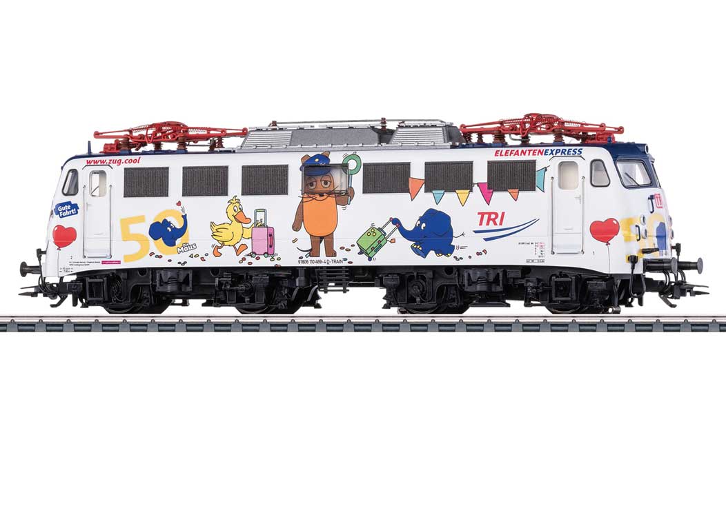 Class 110.3 Pants Crease Electric - 3-Rail - Sound and Digital -- Train Rental, Inc. TRI #110 469-4 (Elephant Express Scheme Era VI 2025, whit-2