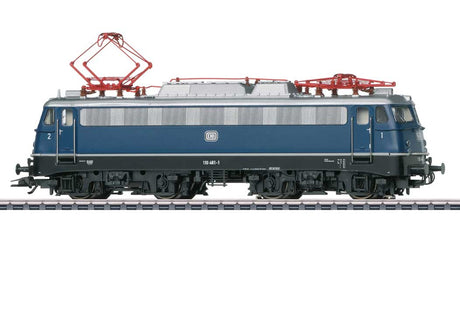 Class 110 Electric - 3-Rail - Sound and Digital -- German Federal Railroad DB #110 461-1 (Era IV 1978, blue, black, silver)-1