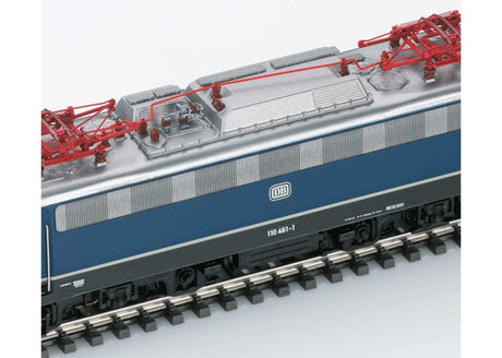 Class 110 Electric - 3-Rail - Sound and Digital -- German Federal Railroad DB #110 461-1 (Era IV 1978, blue, black, silver)-2