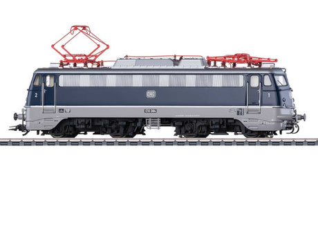 Class 110.3 Pants Crease Electric - 3-Rail - Sound and Digital -- German Federal Railroad DB #E10 384 (Era III 1967, blue, gray)-2