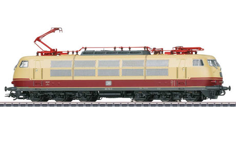 Class 103 Electric - 3-Rail - Sound and Digital -- German Federal Railroad DB #103 152-5 (Era IV 1979, beige, red, gray)-2