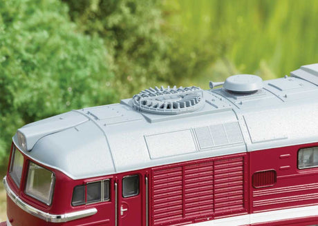 Class 220 Diesel Taigatrommel - 3-Rail - Sound and Digital -- German Railroad DB #220 274 (Era V 1994, red, gray)-2