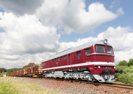 Class 220 Diesel Taigatrommel - 3-Rail - Sound and Digital -- German Railroad DB #220 274 (Era V 1994, red, gray)-4
