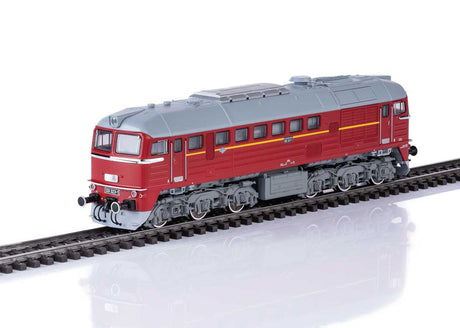 Class 120 Diesel - 3-Rail - Sound and Digital -- German State Railroad DR #120 323-1 (Era IV 1973, red, gray)-1