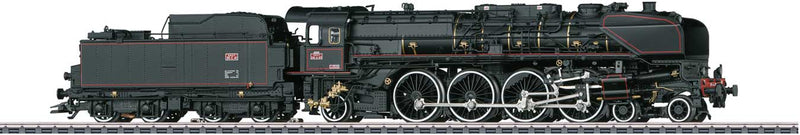 Class 241-A 4-8-2 - 3-Rail - Sound, Smoke & Digital -- French State Railways SNCF 241 A 1 (Era VI Museum Scheme; black, red)