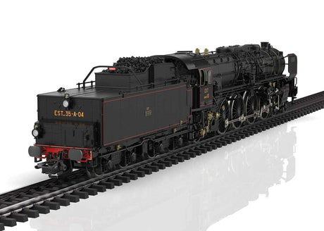 Class 13 4-8-2 - 3-Rail - Sound and Digital -- French East Railroad EST #241 004 (Era II, black, red)-3