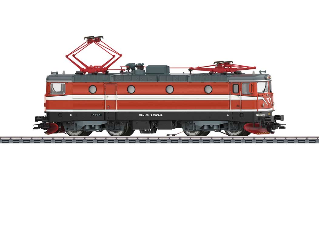Class Rc 5 Electric - 3-Rail - Sound and Digital -- Swedish State Railways SJ (Era V 1990, red, white, gray)-1