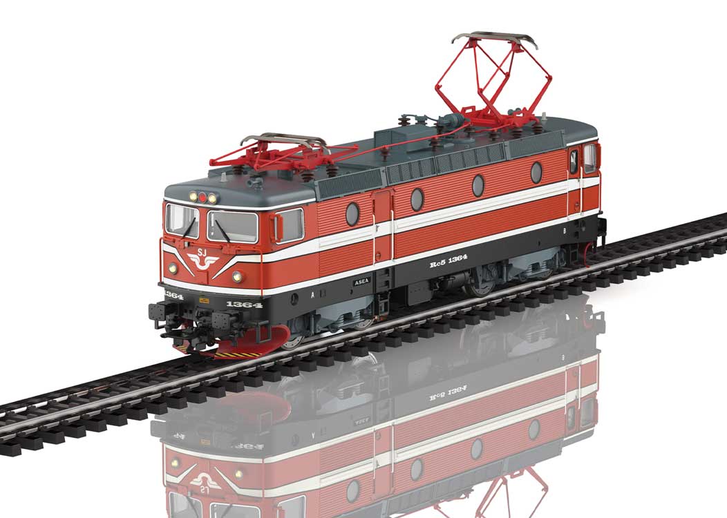 Class Rc 5 Electric - 3-Rail - Sound and Digital -- Swedish State Railways SJ (Era V 1990, red, white, gray)-2