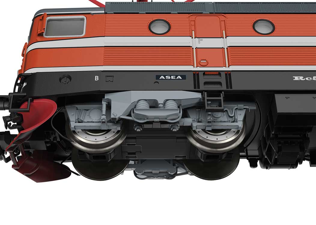 Class Rc 5 Electric - 3-Rail - Sound and Digital -- Swedish State Railways SJ (Era V 1990, red, white, gray)-5